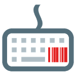 Barcode & QR code Keyboard icon