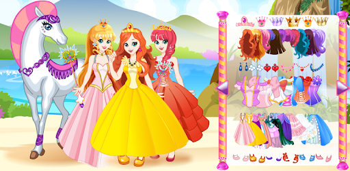 White Horse Princess Dress Up PC screenshot