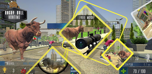 Angry Bull Attack Shooting PC screenshot