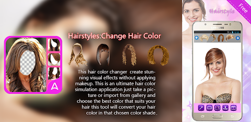 Hairstyles Change Hair Color PC screenshot