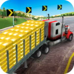 Offroad Gold Transport Truck Driver icon