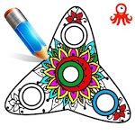 Fidget Spinner Mandala Coloring Book for PC Fidget Spinner Mandala Coloring Book for PC