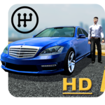 Manual gearbox Car parking icon