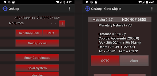OnStep Controller2 PC screenshot