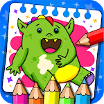 Monsters - Coloring Book & Games for Kids icon