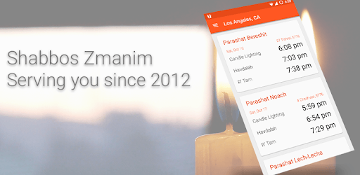 Shabbos Zmanim (Shabbat Candle Lighting Times) PC screenshot