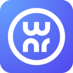 OWNR Bitcoin wallet and Visa card. Blockchain, BTC icon