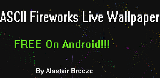 ASCII Fireworks Live Wallpaper PC screenshot