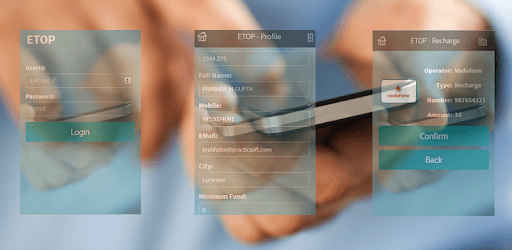 Saral ETop Recharge PC screenshot
