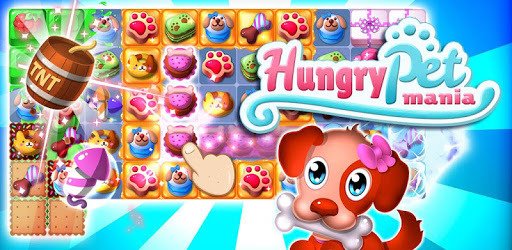 Hungry Pet Mania - Match 3 Gems Game PC screenshot
