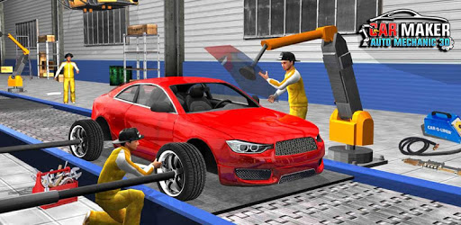 Car Maker Factory Mechanic Sport Car Builder Games PC screenshot