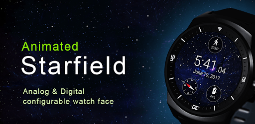 Animated Starfield Watch Face PC screenshot