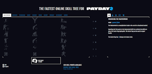 PD2Skills for Payday 2 PC screenshot