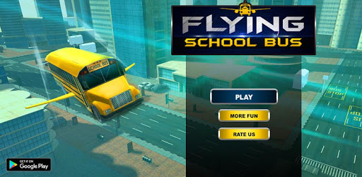 Flying Schoolbus Driving: Bus Driving Games PC screenshot