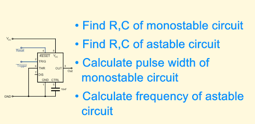 Timer IC 555 Calculator PC screenshot