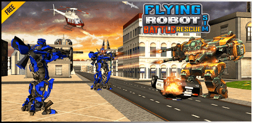 Flying Robot Battle Rescue Sim PC screenshot