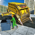 Flying Garbage Truck, Dump Truck Driving Simulator icon