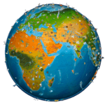 world map atlas 2018 icon