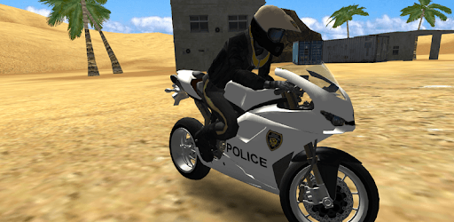 Police Motorbike Desert City PC screenshot