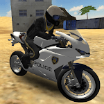 Police Motorbike Desert City for PC
