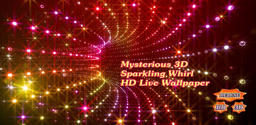 Mysterious Sparkling 3D Whirl of Shimmering Lights PC screenshot