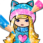 Girls Coloring Book for Kids Glitter for PC Girls Coloring Book for Kids Glitter for PC