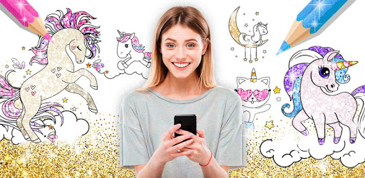 Unicorn Coloring Book Glitter PC screenshot Unicorn Coloring Book Glitter PC screenshot