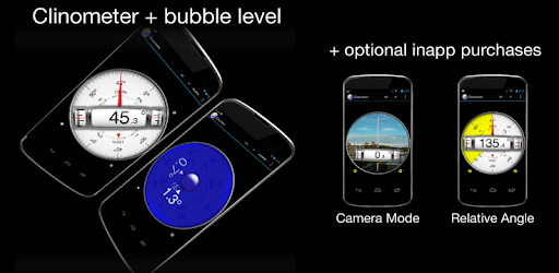 Clinometer  +  bubble level PC screenshot