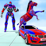Wild Zebra Robot Car Transform Game Car Robot War for PC