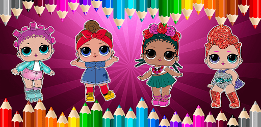 Coloring Surprise Dolls lol for Kids PC screenshot Coloring Surprise Dolls lol for Kids PC screenshot