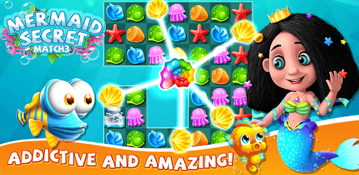 Mermaid Secret Match 3 PC screenshot Mermaid Secret Match 3 PC screenshot