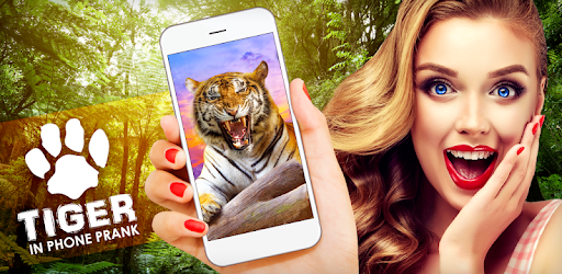 Tiger in Phone Prank PC screenshot