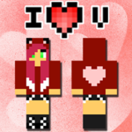 Free Valentines Skins for MCPE for PC