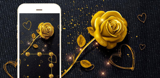 AppLock Theme Golden Rose PC screenshot