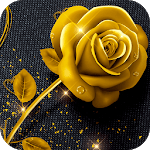 AppLock Theme Golden Rose for PC