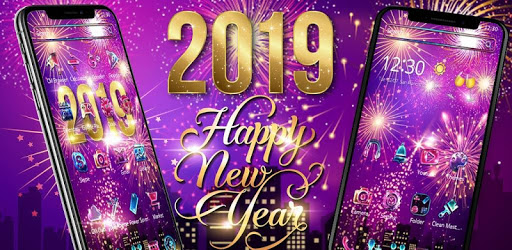 Happy New Year 2019 theme PC screenshot