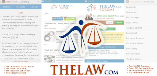 Law Dictionary / Guide PC screenshot Law Dictionary / Guide PC screenshot