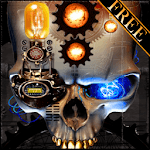 Steampunk Skull Free Wallpaper for PC