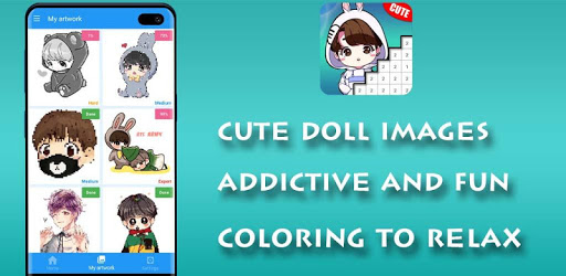 Doll Pixel Art - Color by Number PC screenshot