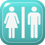Emergency"Restroom search man" icon