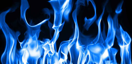 blue flame live wallpaper PC screenshot