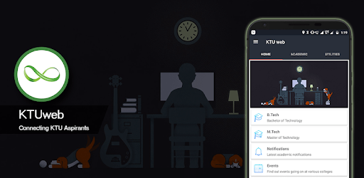 KTU web PC screenshot