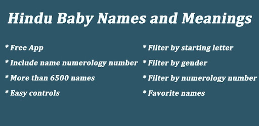 Hindu Baby Names and Meanings PC screenshot