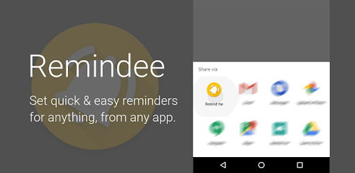 Remindee - Create reminders from any app! PC screenshot