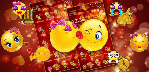 Romantic Glitter Emojis PC screenshot