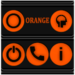 Orange and Black Icon Pack v4.6 Free icon