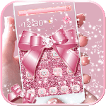 Rose Gold Diamond Bow Theme icon