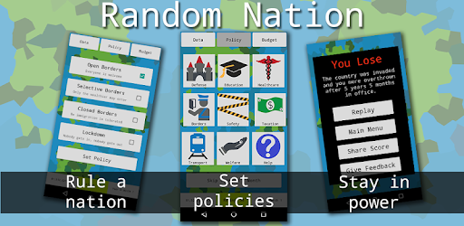RandomNation - Politics Game PC screenshot RandomNation - Politics Game PC screenshot