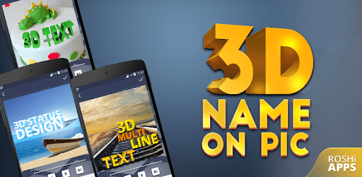 3D Name on Pics - 3D Text PC screenshot