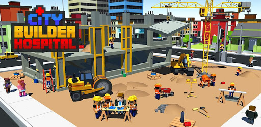 Blocky City Builder Hospital PC screenshot